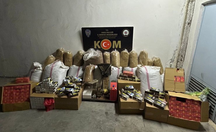 Ordu’da kaçakçılık operasyonu