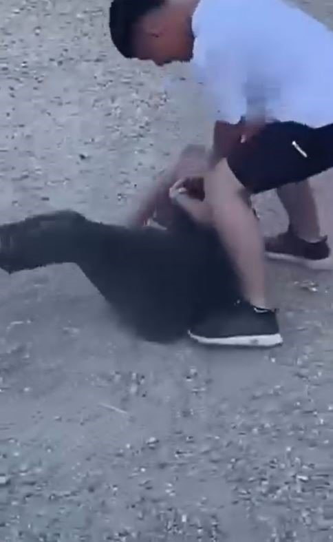 Arnavutköy’de gençlerin acımasızca kavgası kamerada