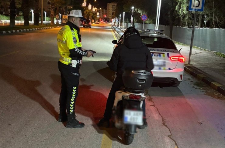 Motosiklet denetiminde ceza yağdı