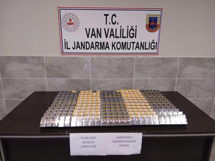 Van’da kaçak sigara ve malzeme ele geçirildi