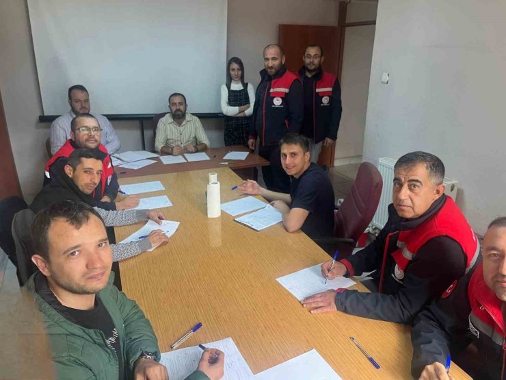 Tarım ve Orman Müdürlüğü personellerine iş güvenliği eğitimi