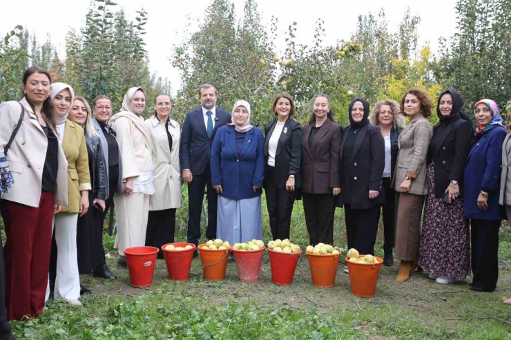 Topuklu iş kadınları ile şalvarlı köylü kadınları aynı tarlada