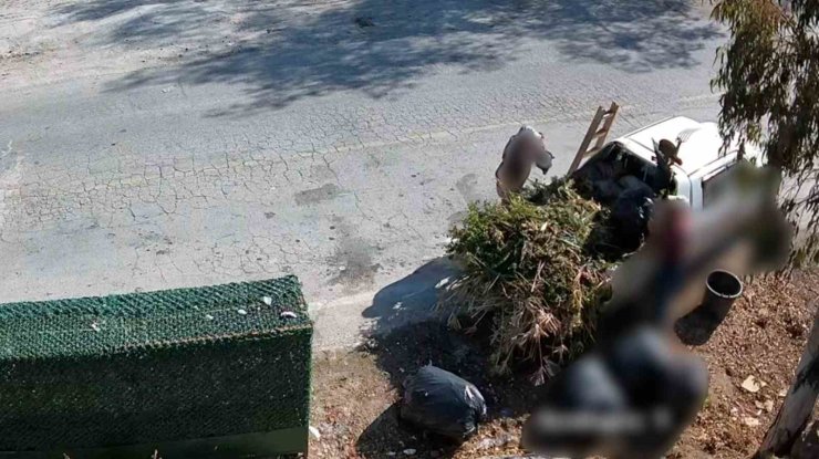 Bodrum’da çevreyi kirletenler belediye kamerasına yakalandı
