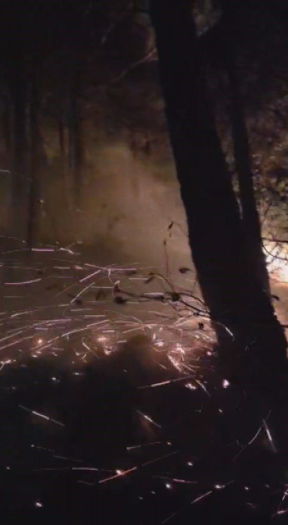 Hatay’da yıldırımın düştüğü ormanlık alandaki yangın 16’ncı saatte kontrol altına alındı