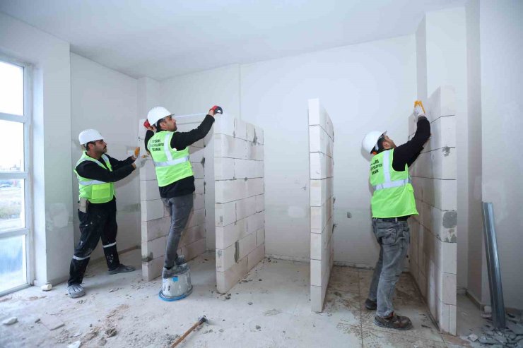 Yeşil Mahalle Sosyal Tesisleri’nde iyileştirme çalışması