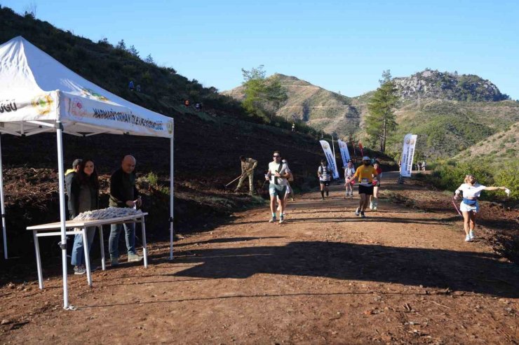 Marmaris Orman İşletme Müdürlüğü’nden Ultra Trail Maratonu’nda tohum atma etkinliği