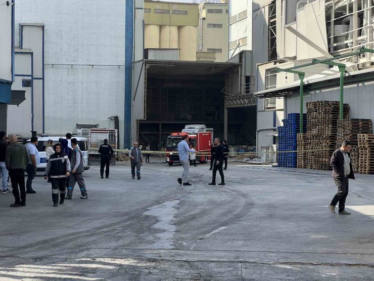 Konya’da fabrikada gaz sıkışması sonucu parlama