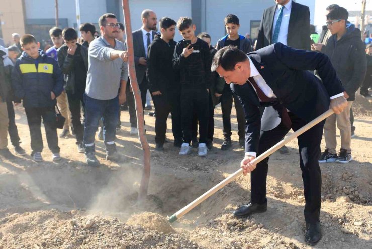 Karatay’da 10 bin 400 metrekarelik alanda fidan dikildi