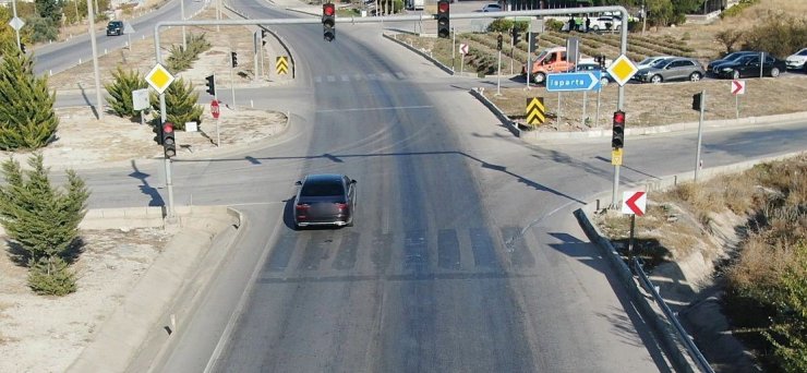 Burdur’da dron destekli trafik denetimi