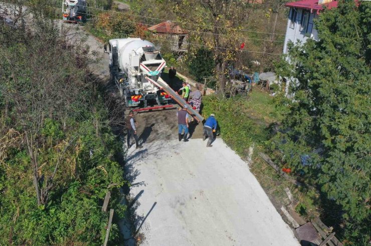 Ordu’da yol çalışmaları sürüyor