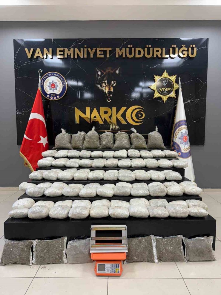 Van’da 134 kilo uyuşturucu ele geçirildi