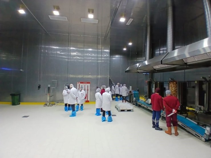 Buharkent’te kanatlı döner üretim tesisinde inceleme yapıldı