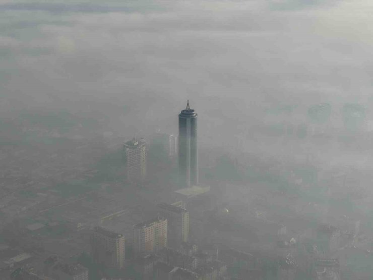 Konya güne kartpostallık sis manzarasıyla başladı