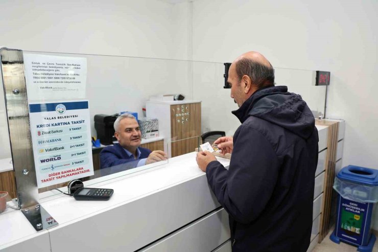 Talas Belediyesi’nde hafta sonu vezneler açık