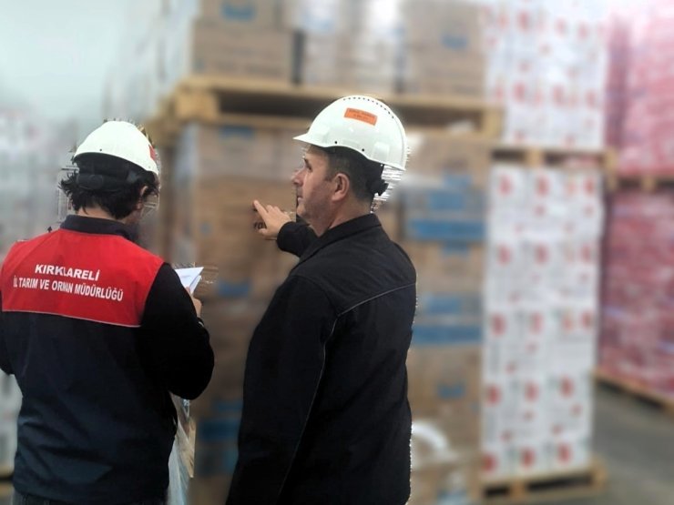 Kırklareli’nde ihracat yapan fabrikalara denetim