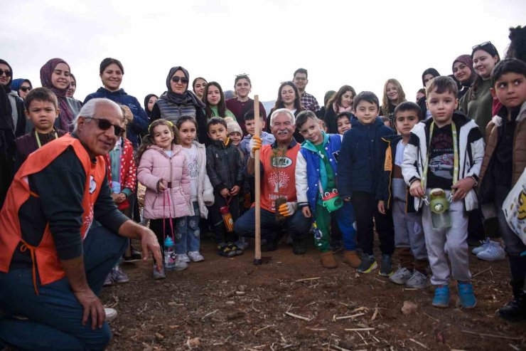 Karaman’da fidanlar toprakla buluşturuldu