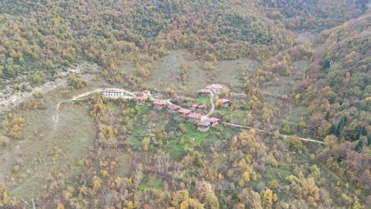 Sonbahara bürünen ormanlar ve ’çam kokulu’ evler mest ediyor