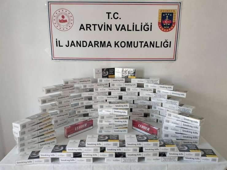 Artvin’de jandarmadan kaçakçılığa darbe