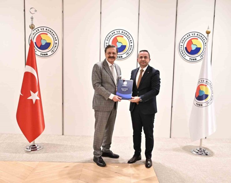 Başkan Güngör, başkan Hisarcıklıoğlu’na dosya sundu