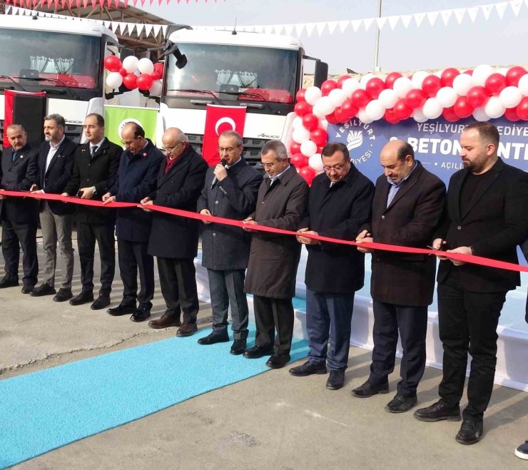 Malatya’da 70 milyon TL’lik beton santrali hizmete açıldı