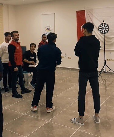 Bayburt’ta üniversite öğrencilerine yönelik dart turnuvası düzenlendi