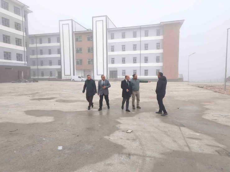 Çan Fen Lisesi ve Çan Anadolu Lisesi inşaatlarında inceleme