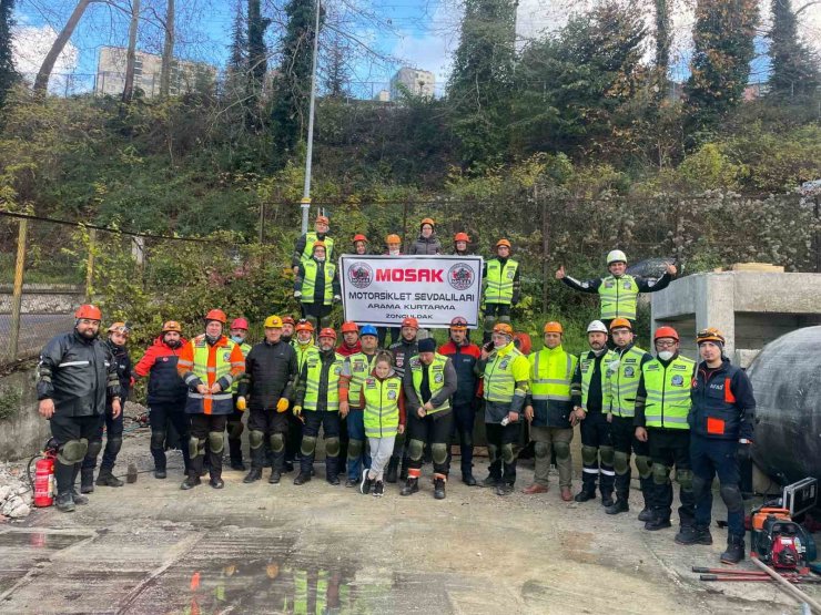 Motosiklet Sevdalıları arama ve kurtarma ekibi akredite olma yolunda