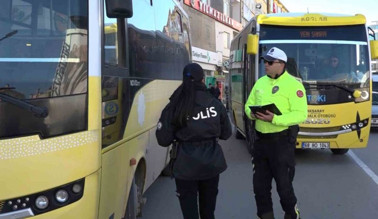 Şehir içi ulaşım minibüsleri aralıksız denetleniyor