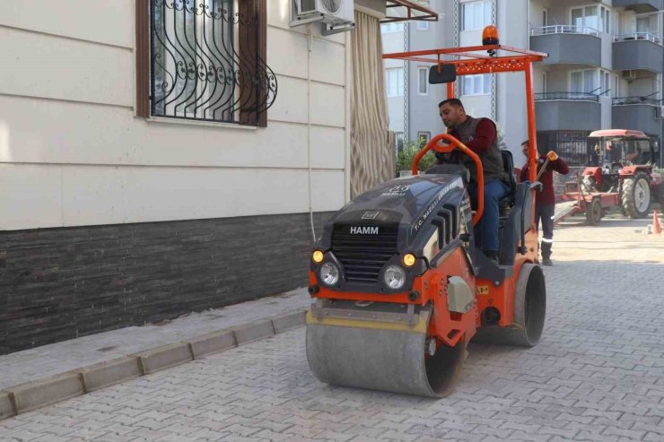 Nazilli Belediyesi Yeni Mahalle’deki taş döşeme çalışmasını tamamladı