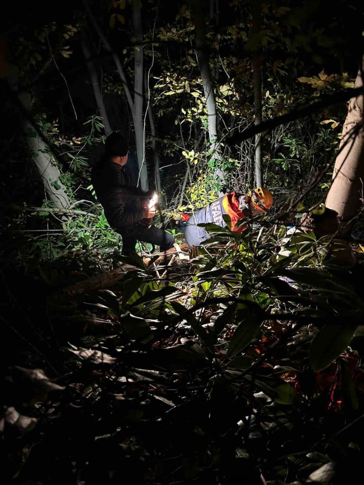 Orman işçisi için ekipler seferber oldu