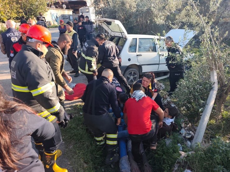 Erzin’de trafik kazası: 3 yaralı