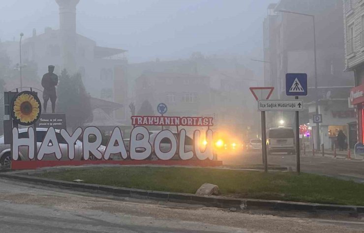 Tekirdağ’da yoğun sis etkili oldu