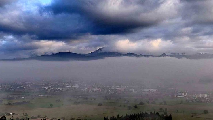 Menteşe Karabağlar yaylasında kartpostallık sabah