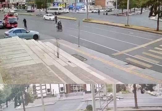 Yolun karşısına geçmeye çalışan kadına motosiklet çarptı: 2 yaralı