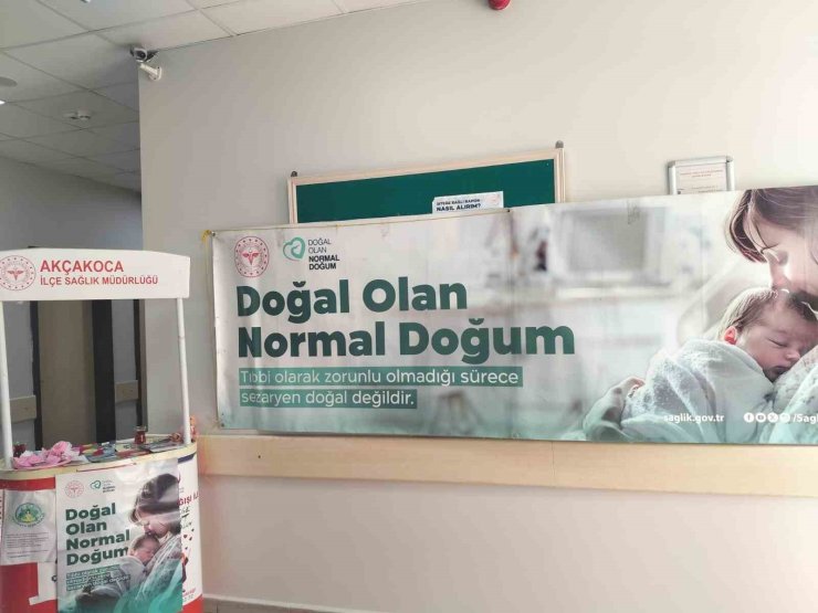 Akçakoca’da normal doğumun önemi anlatılıyor
