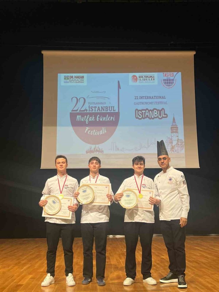 Menteşe’nin genç şeflerinden madalya yağmuru