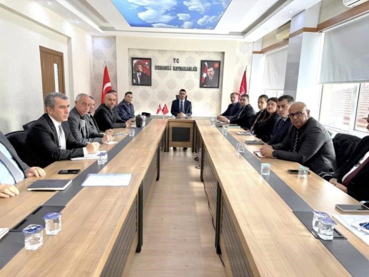Osmaneli’nde İlçe İdare Şube Başkanları Toplantısı yapıldı