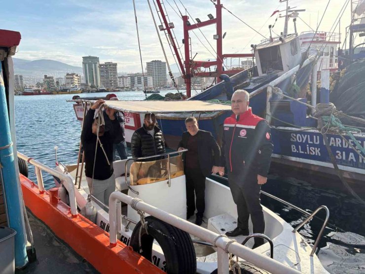 İskenderun balıkçı barınağında denetim gerçekleştirildi