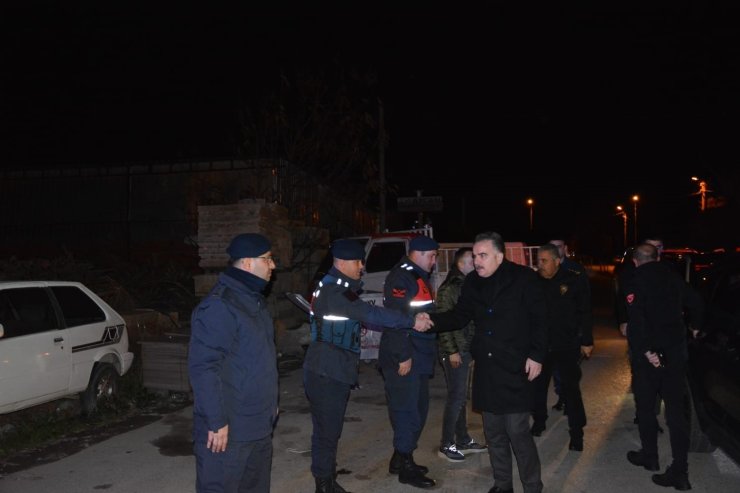 Kaymakam Odabaş yeni yılda görev başındaki personeli yalnız bırakmadı