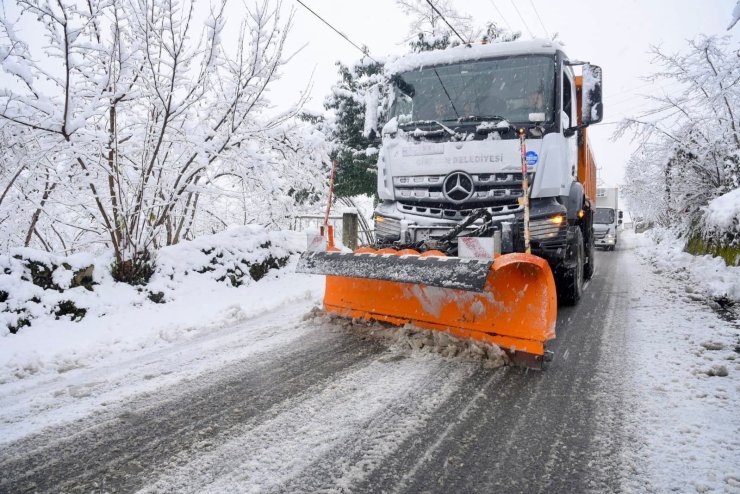 Giresun’da kar yağışı etkisini gösterdi