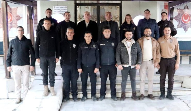 Kaymakam İlhan yeni yılda kolluk kuvvetleri ile bir araya geldi