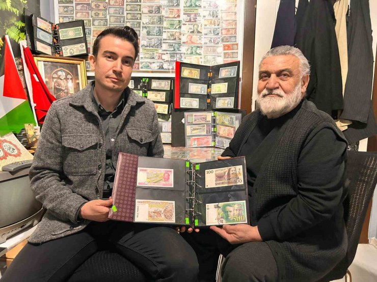 40 yıllık para koleksiyonu Gazze için açık artırmaya çıkıyor