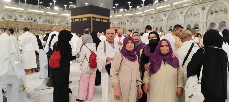 Denizlili umreciler Mekke’de ilk umre ibadeti gerçekleştirildi