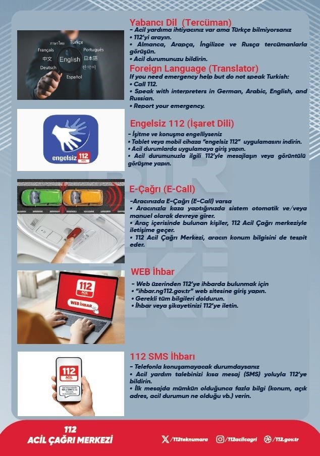 Zonguldak’ta 112’ye bir yılda 541 bin çağrı geldi