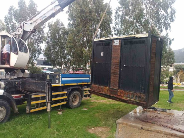 Belediye ekiplerinin Akbük’te çalışmaları sürüyor