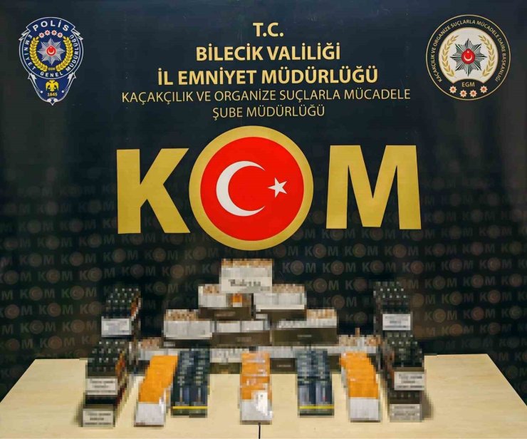 Bilecik’te kaçakçılık operasyonu; binlerce makaron ele geçirildi