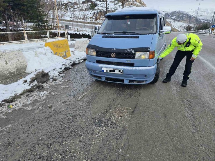 Malatya’da kış lastiği denetimleri artırıldı