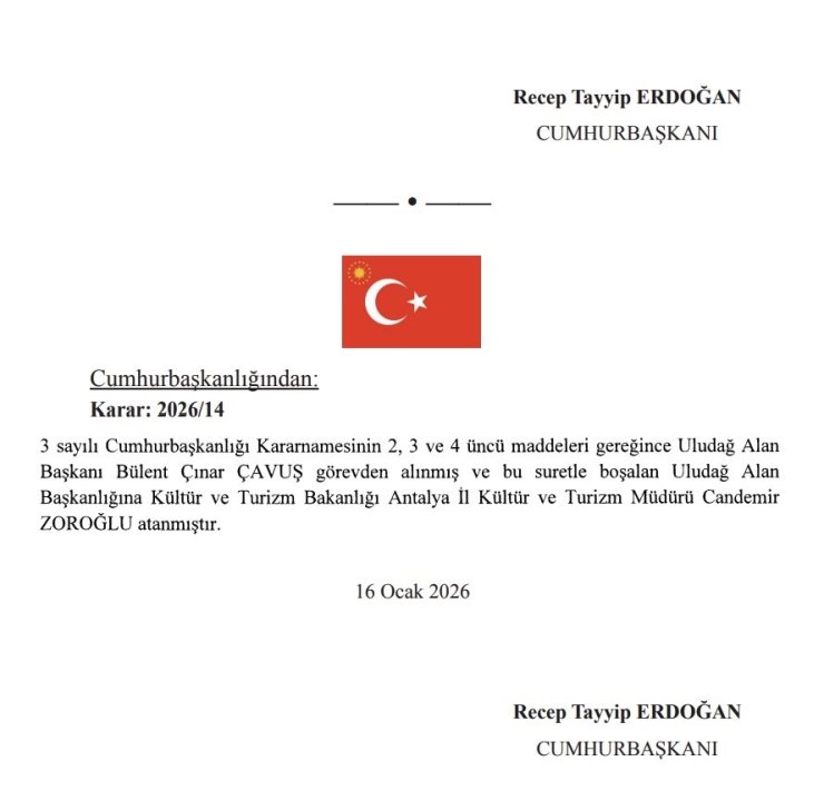 Uludağ Alan Başkanlığı’nda görev değişimi