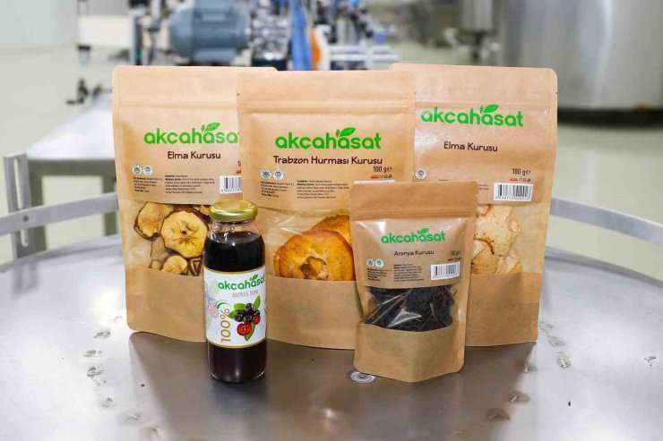 Akçaabat’ın meyve sebze fabrikasının ürünleri market raflarında yerini aldı