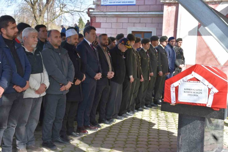 Kıbrıs gazisi törenle son yolculuğuna uğurlandı